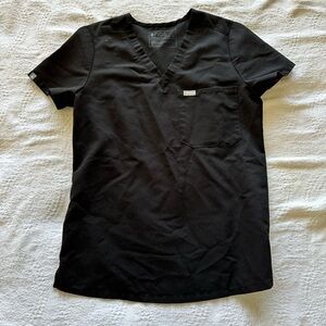 Figs Catrina One-Pocket Scrub Top- Black gently used.